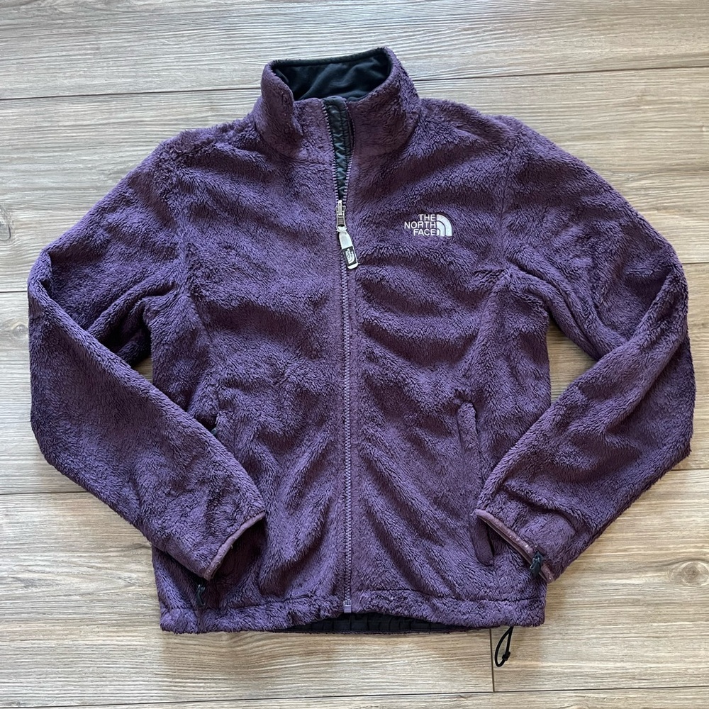 The North Face Dark Purple Sherpa Full Zip Jacket Women’s Small - Picture 2 of 8